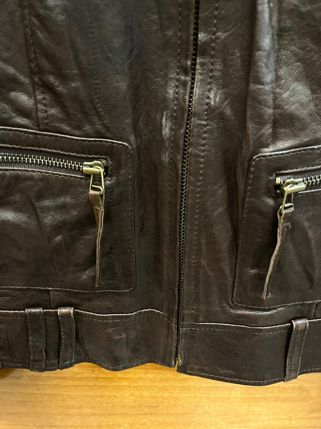빈티지 양가죽 자켓 브라운 55 #csz3955 상품이미지6