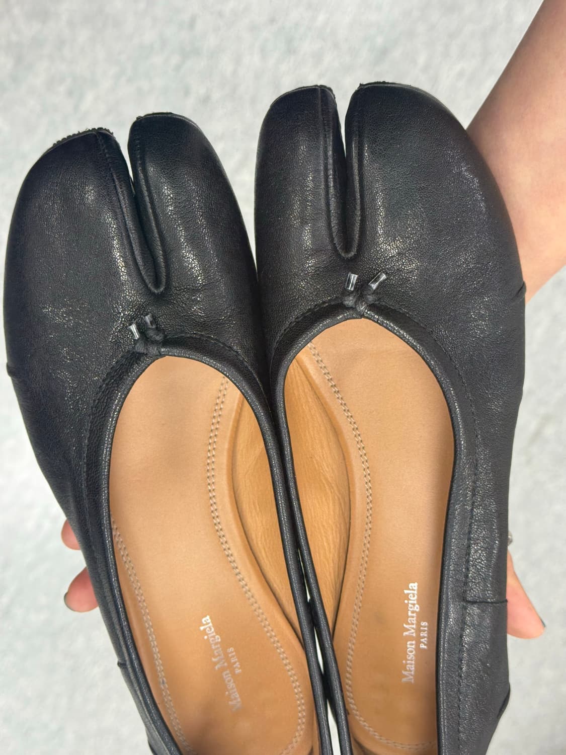 메종 마르지엘라 블랙 펌프스힐 뉴타비 상품이미지5