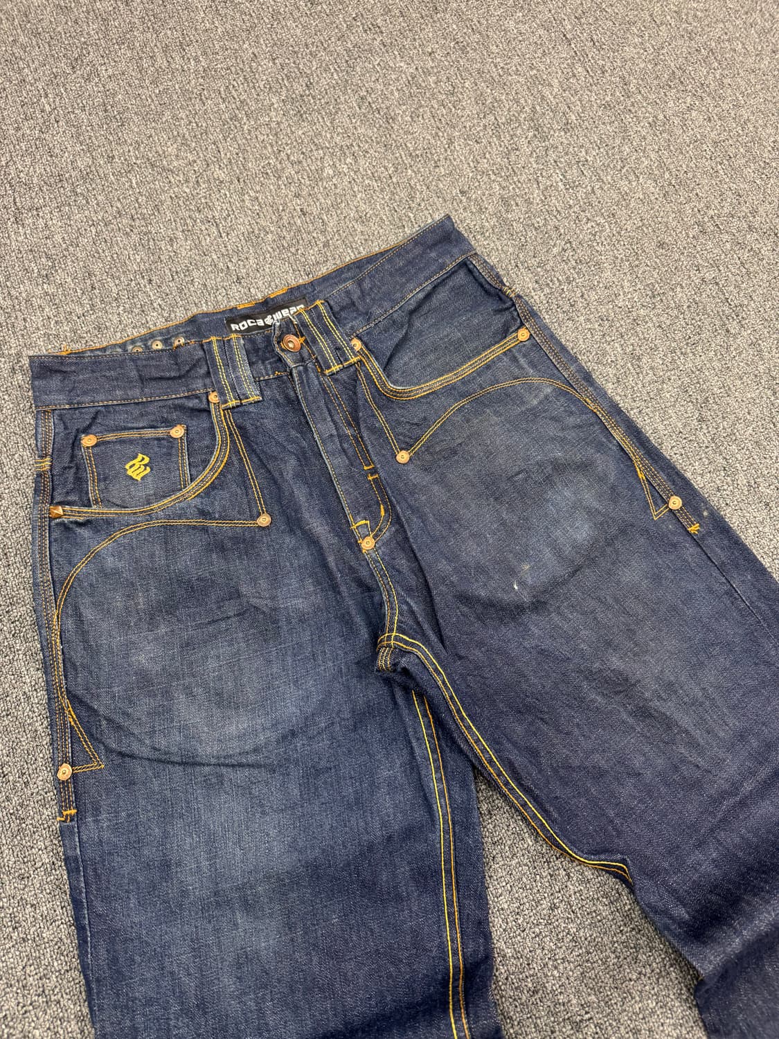 로카웨어 빈티지 자수 올드스쿨 힙합팬츠 상품이미지2