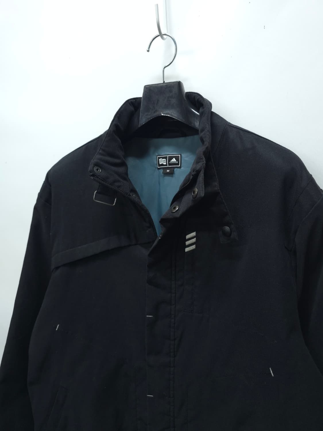 아디다스 3선 스트라이프 블랙 하이넥 봄가을 자켓(95~100) 상품이미지7