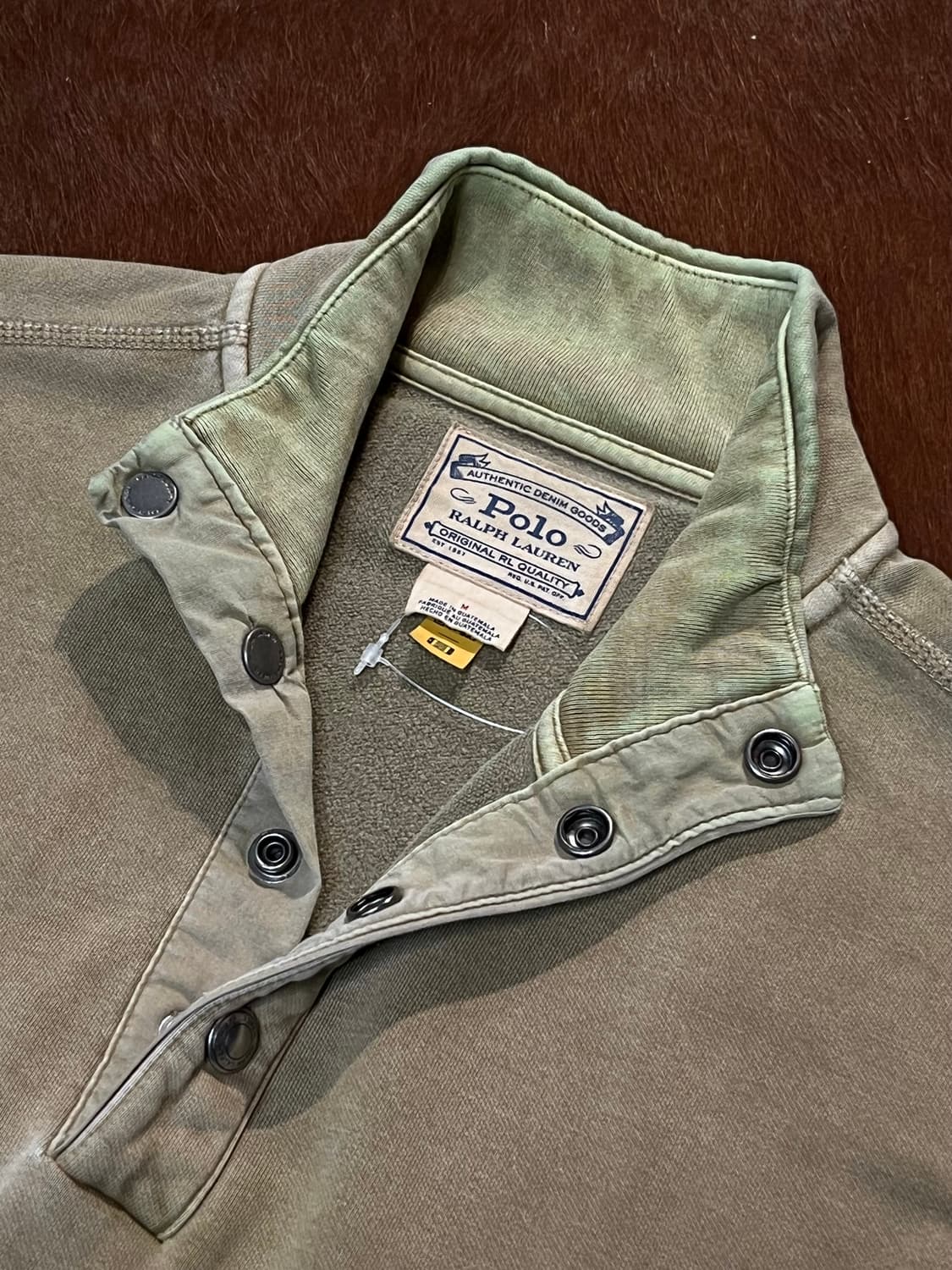 폴로 랄프로렌 포니로고 하프 스냅 맨투맨 상품이미지5