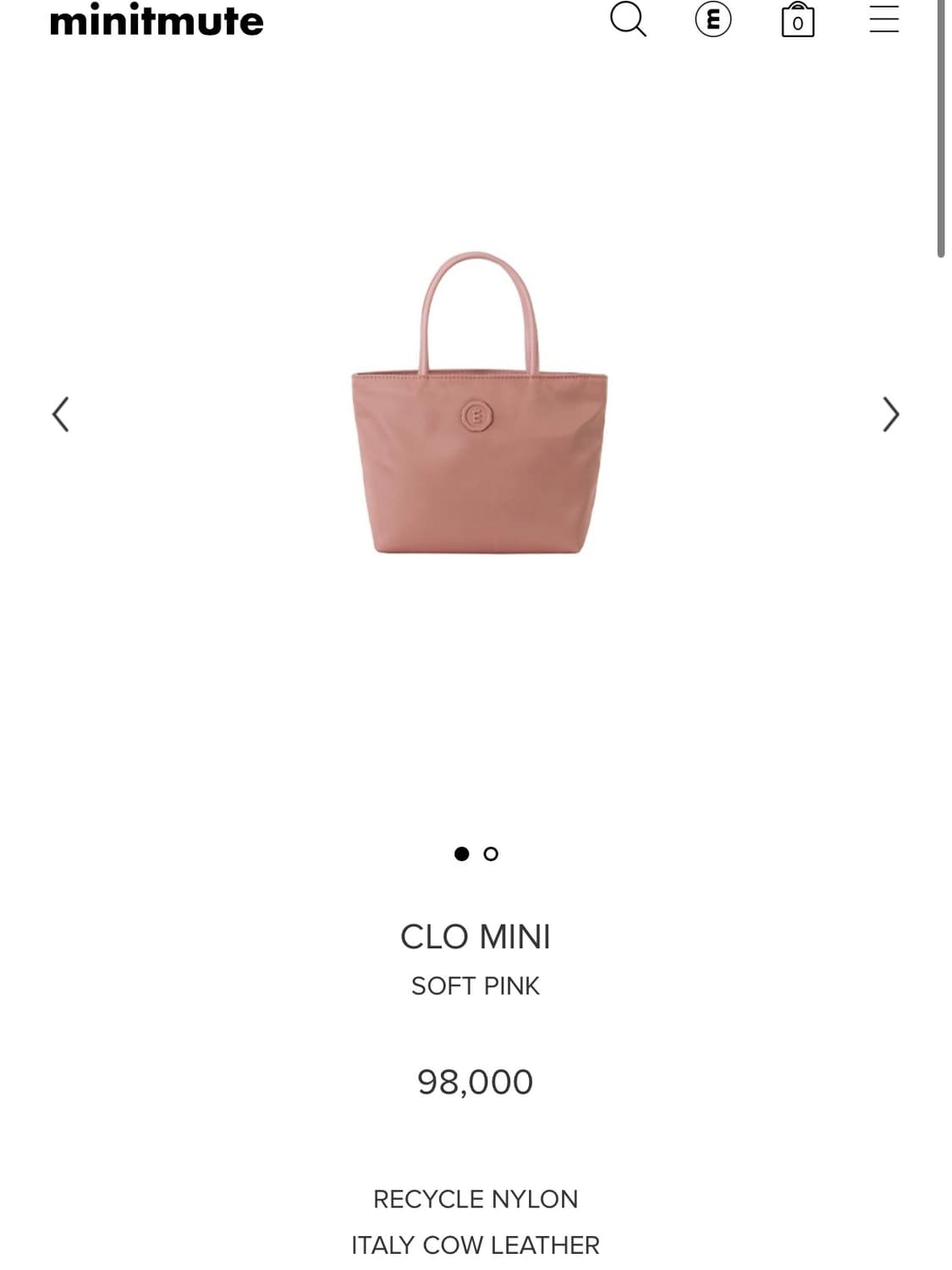 미닛뮤트 클로 미니백 상품이미지1