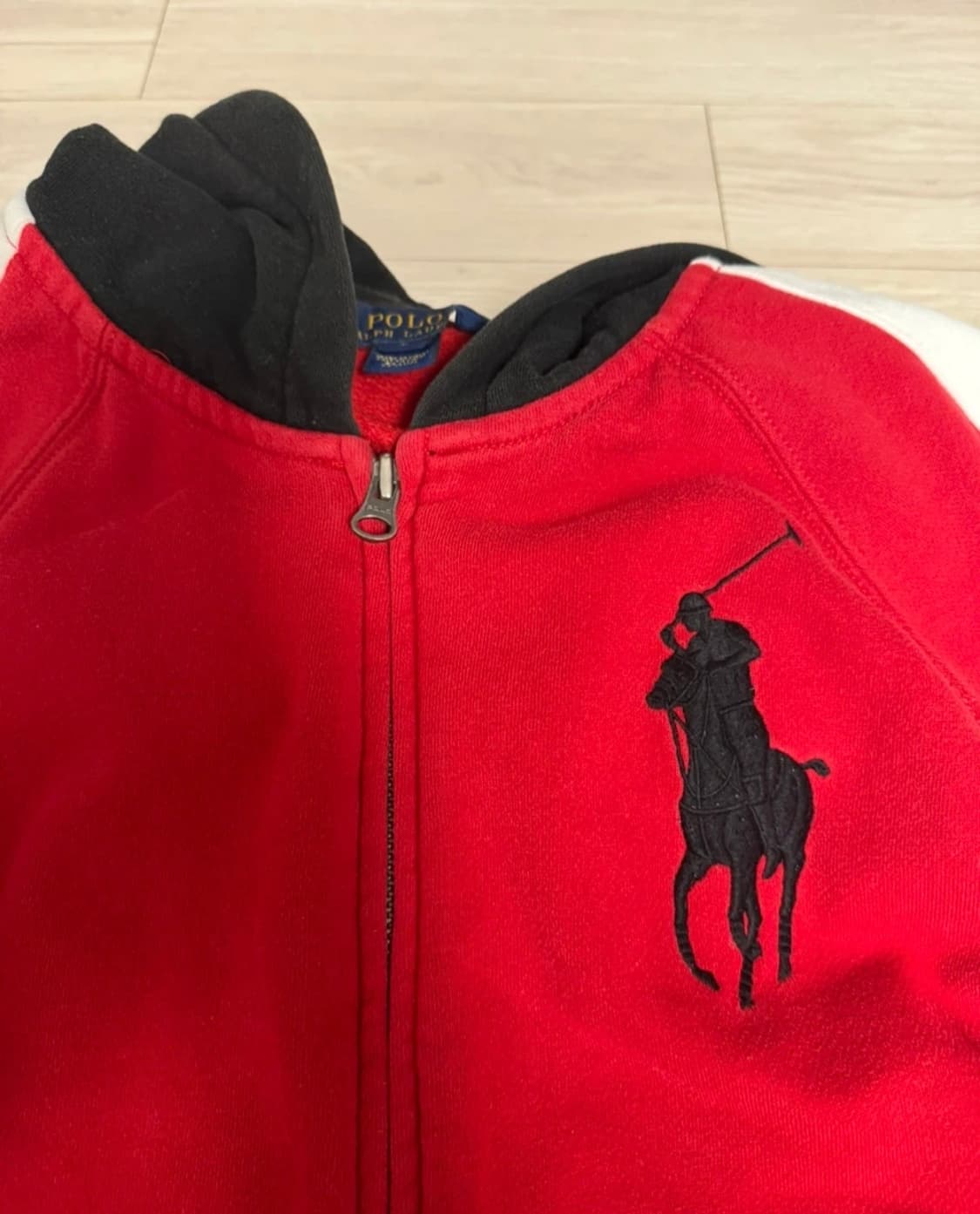 정품 폴로랄프로렌 빅포니 숫자 레드 후드집업 (44~55) 상품이미지2