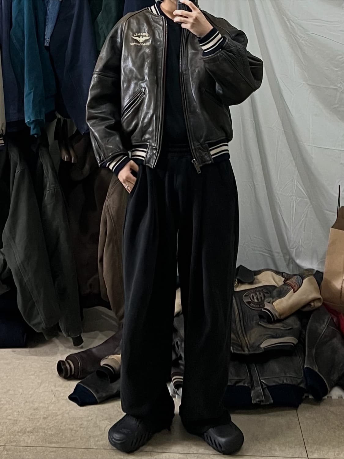 아비렉스 아이콘 가죽자켓 상품이미지4