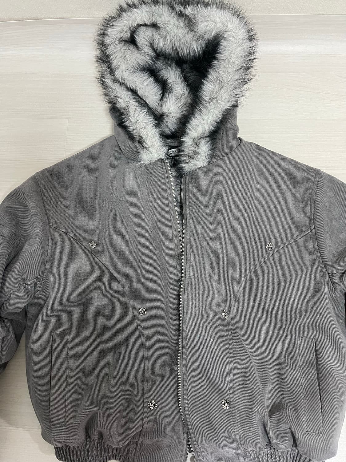 아사키프레자키 퍼자켓 m-gray 상품이미지2