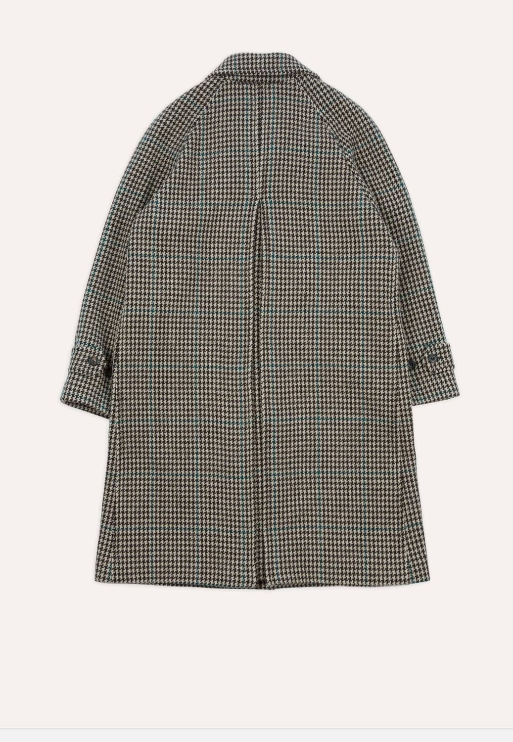 드레익스 하운드투스 체크 울 래글런 코트 발마칸 코트 40 사이즈 상품이미지7