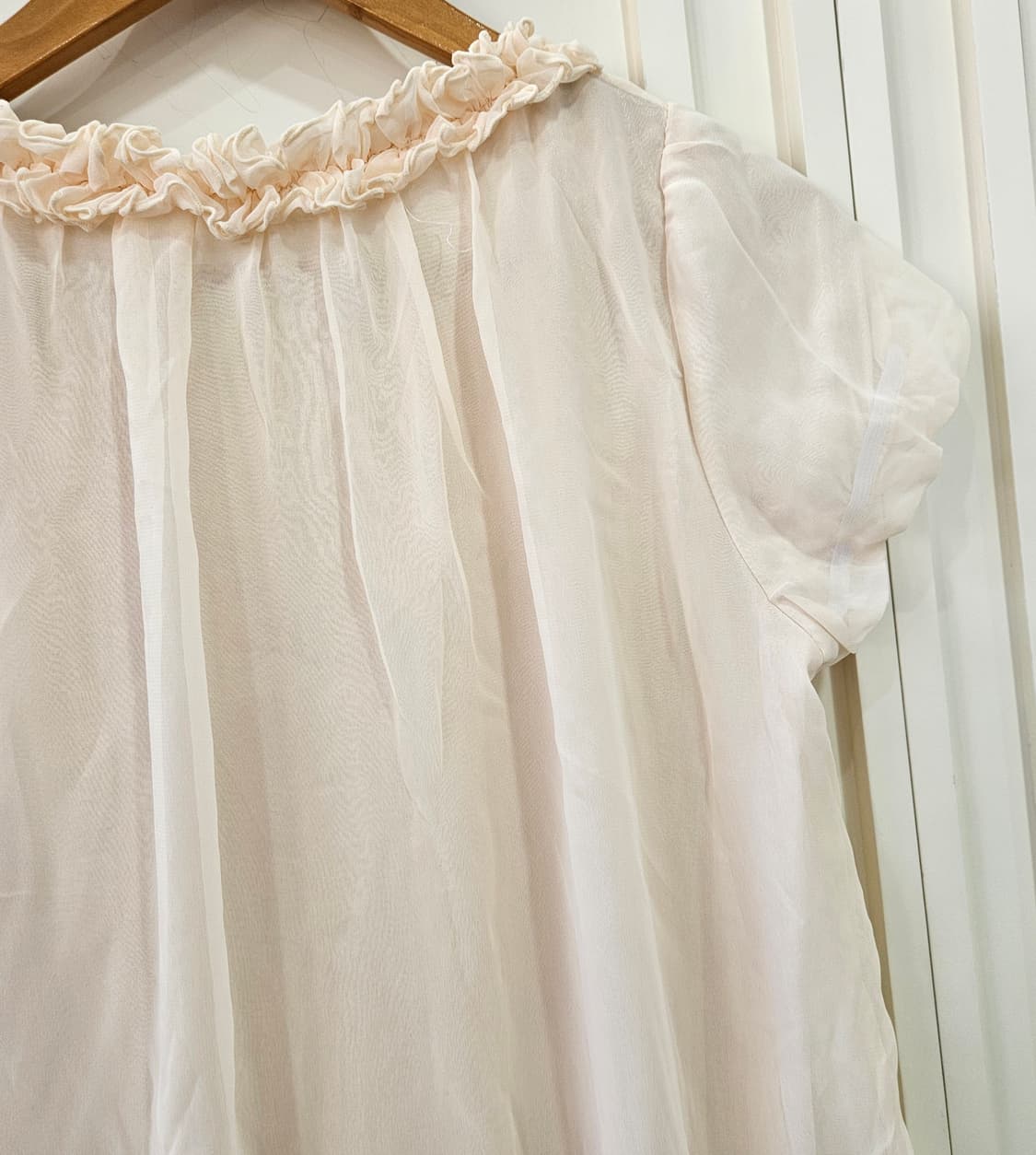 쉬폰 프릴 리본 원피스 상품이미지6