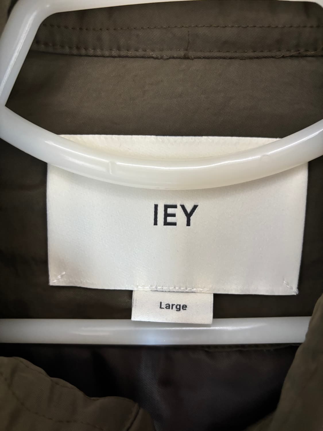 이에이 와이드 카라 오버사이즈 점퍼 카키 상품이미지4