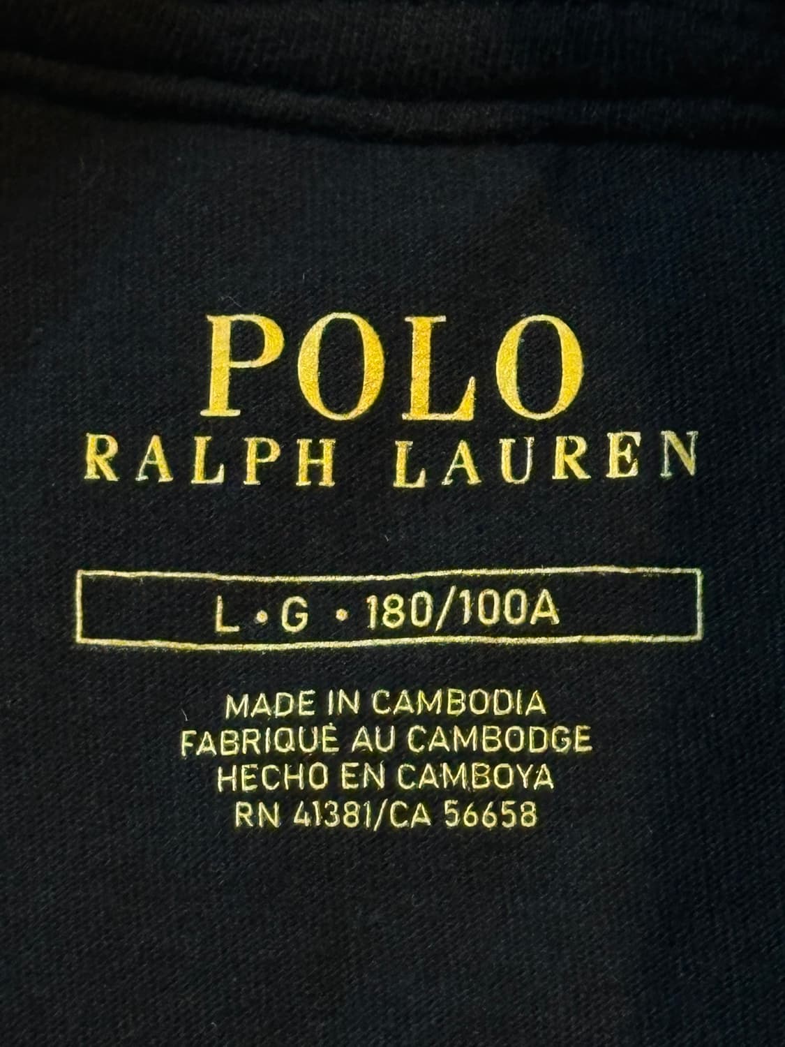 폴로 랄프로렌 POLO 레드포니 롱슬리브 긴팔 티셔츠 블랙 상품이미지4