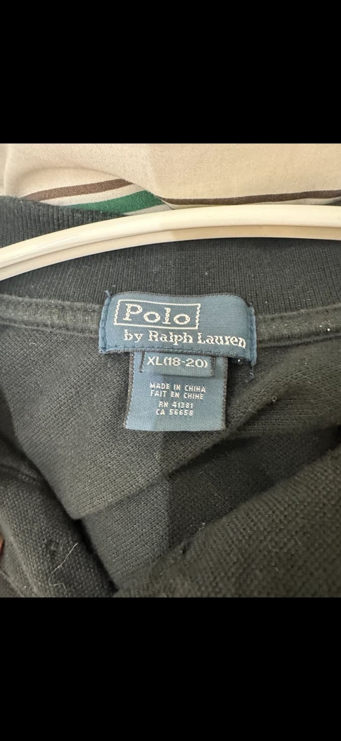 폴로 랄프로렌 블랙 빅포니 카라 반팔 상품이미지3