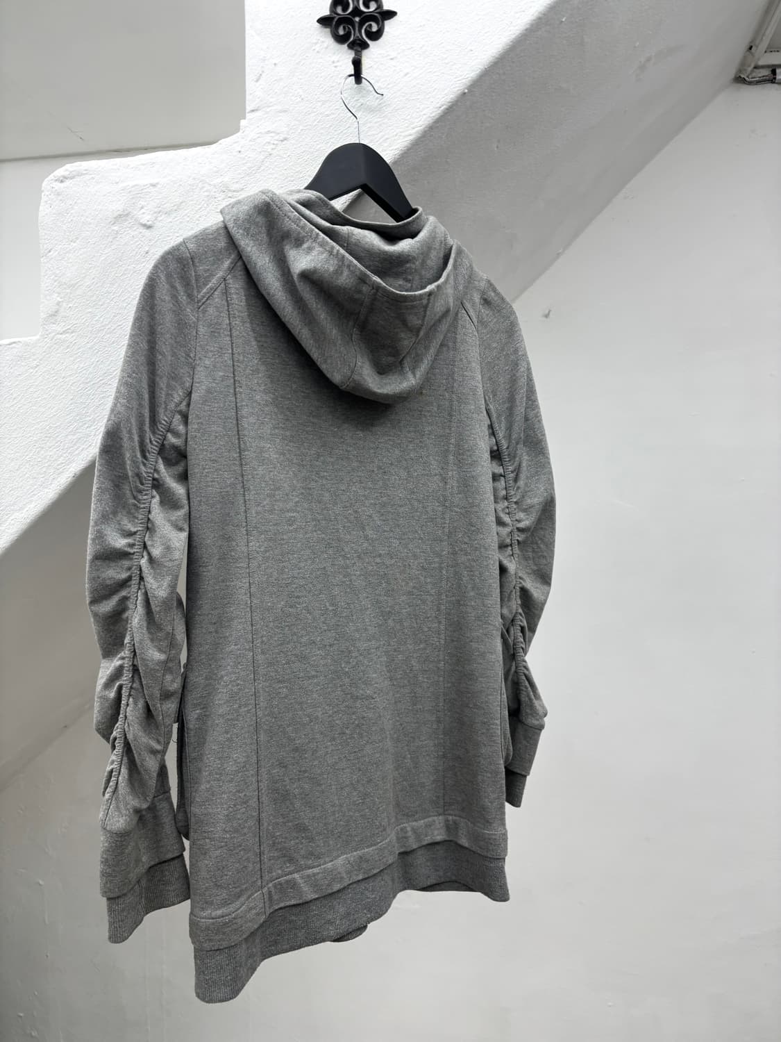 Shirring gray hood jacket    상품이미지10
