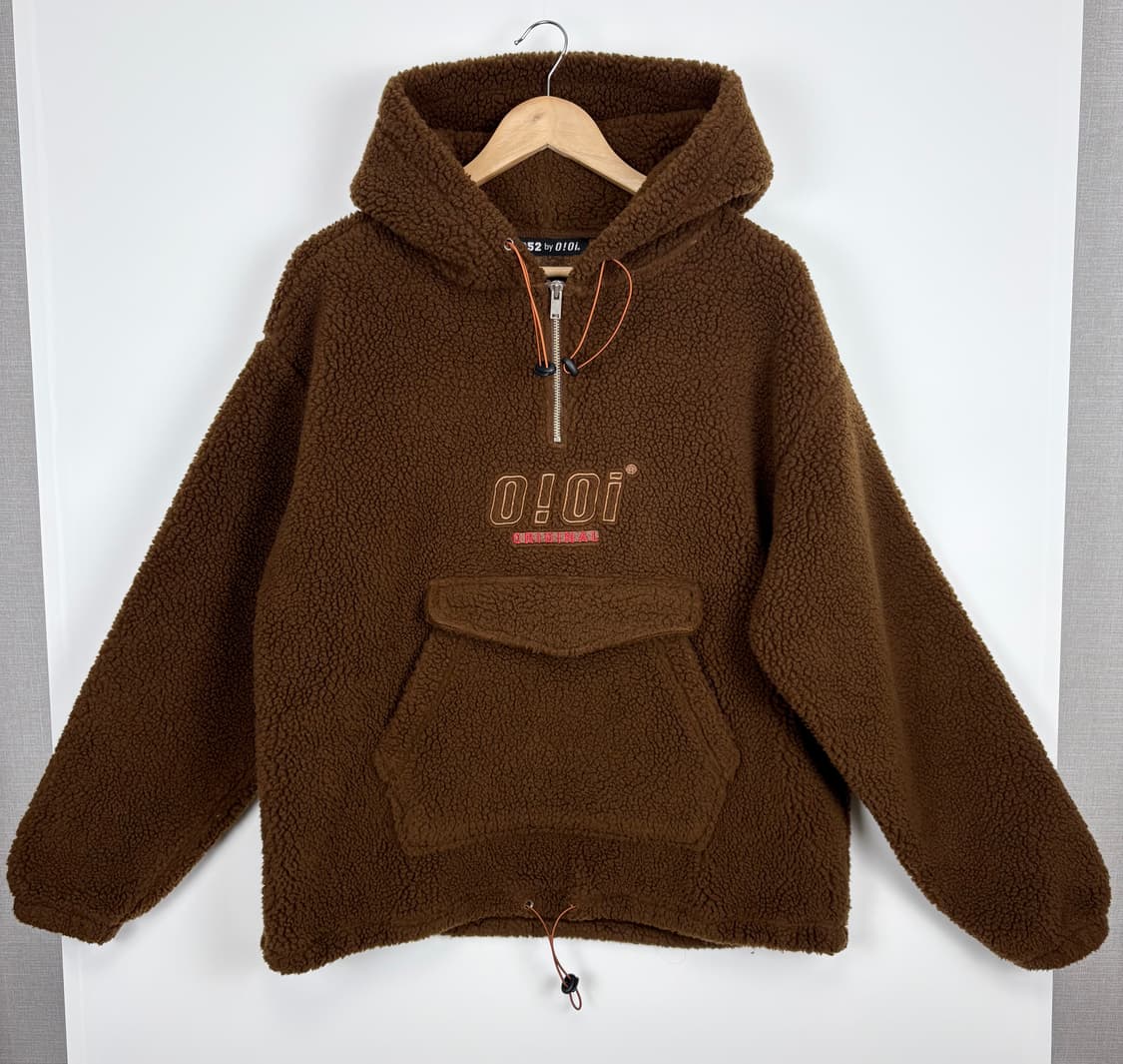 오아이오아이 뽀글이 반집업 후드티 (남여공용) 상품이미지1