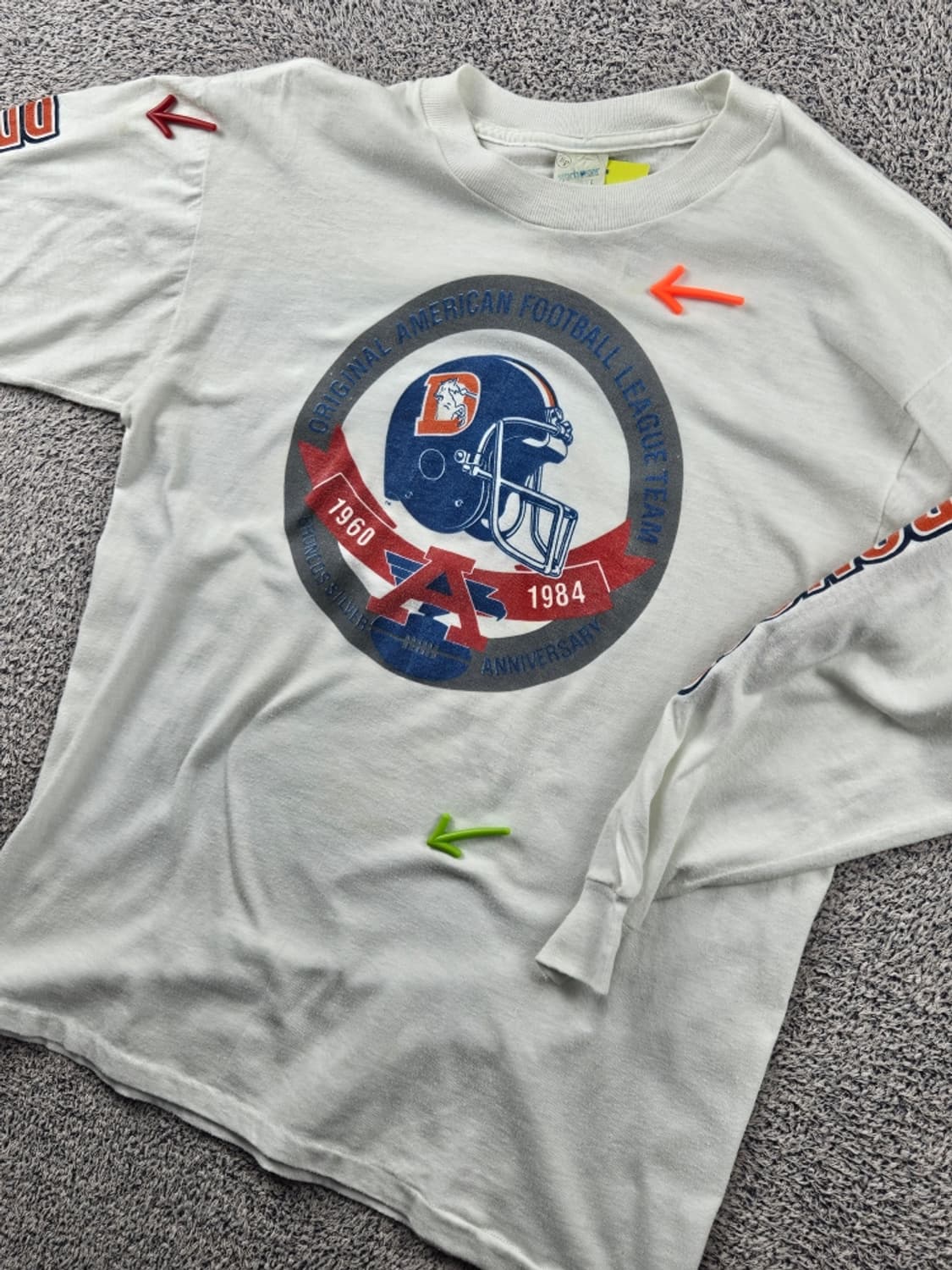 USA 스포츠웨어 브롱코스 싱글스티치 롱슬리브 ( L ) / 11131 상품이미지4