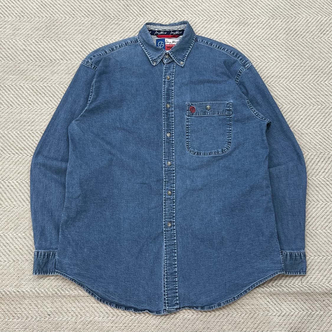 랭글러 워크 데님셔츠 r3421 상품이미지1