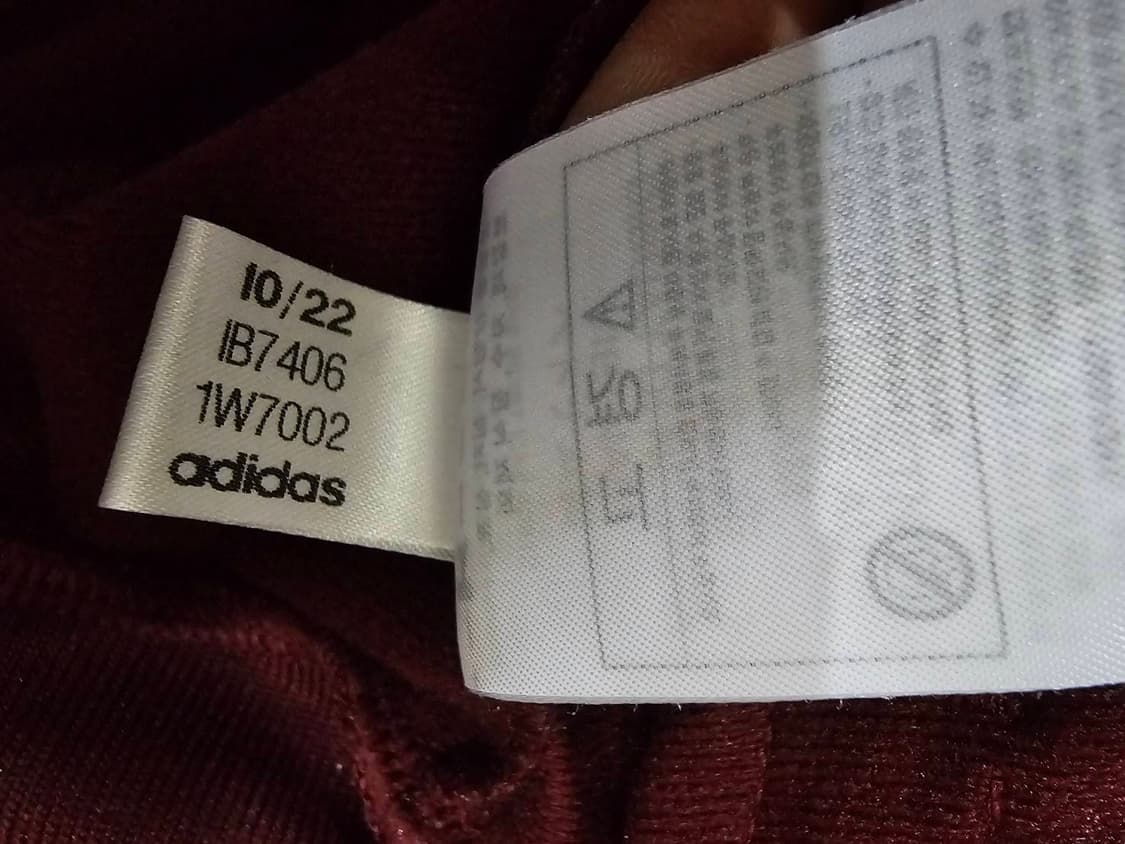 아디다스 여자 버건디 크롭탑 져지집업 IB7406 95~100/M~L 상품이미지7
