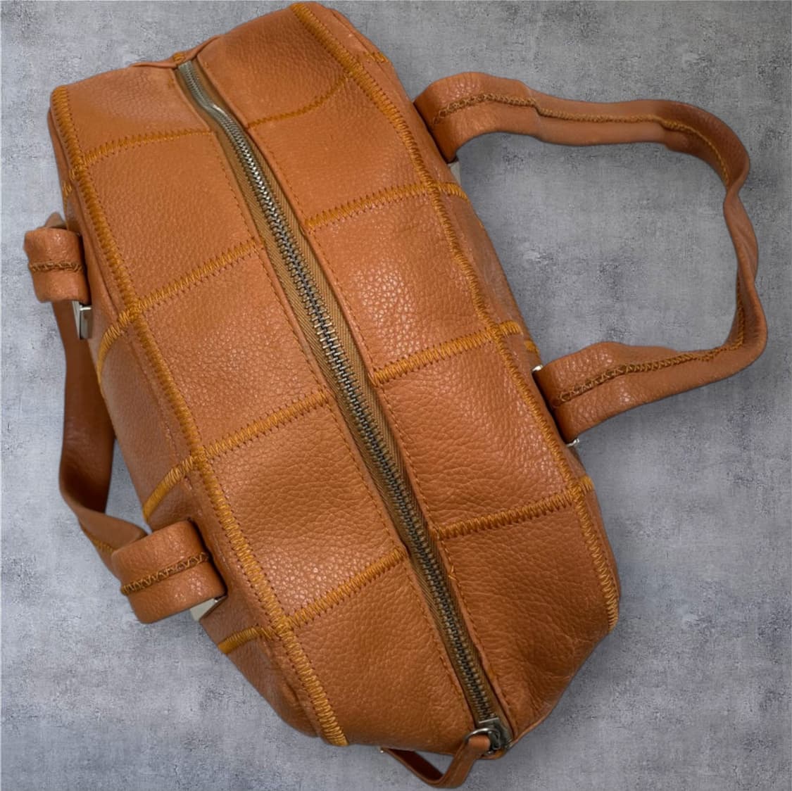 샤넬 Chanel 브라운 빈티지 가죽 보스턴백 숄더백 상품이미지7