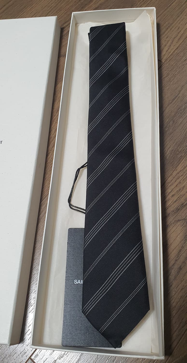 생로랑 24fw 슬림 넥타이 스키니 타이 상품이미지3