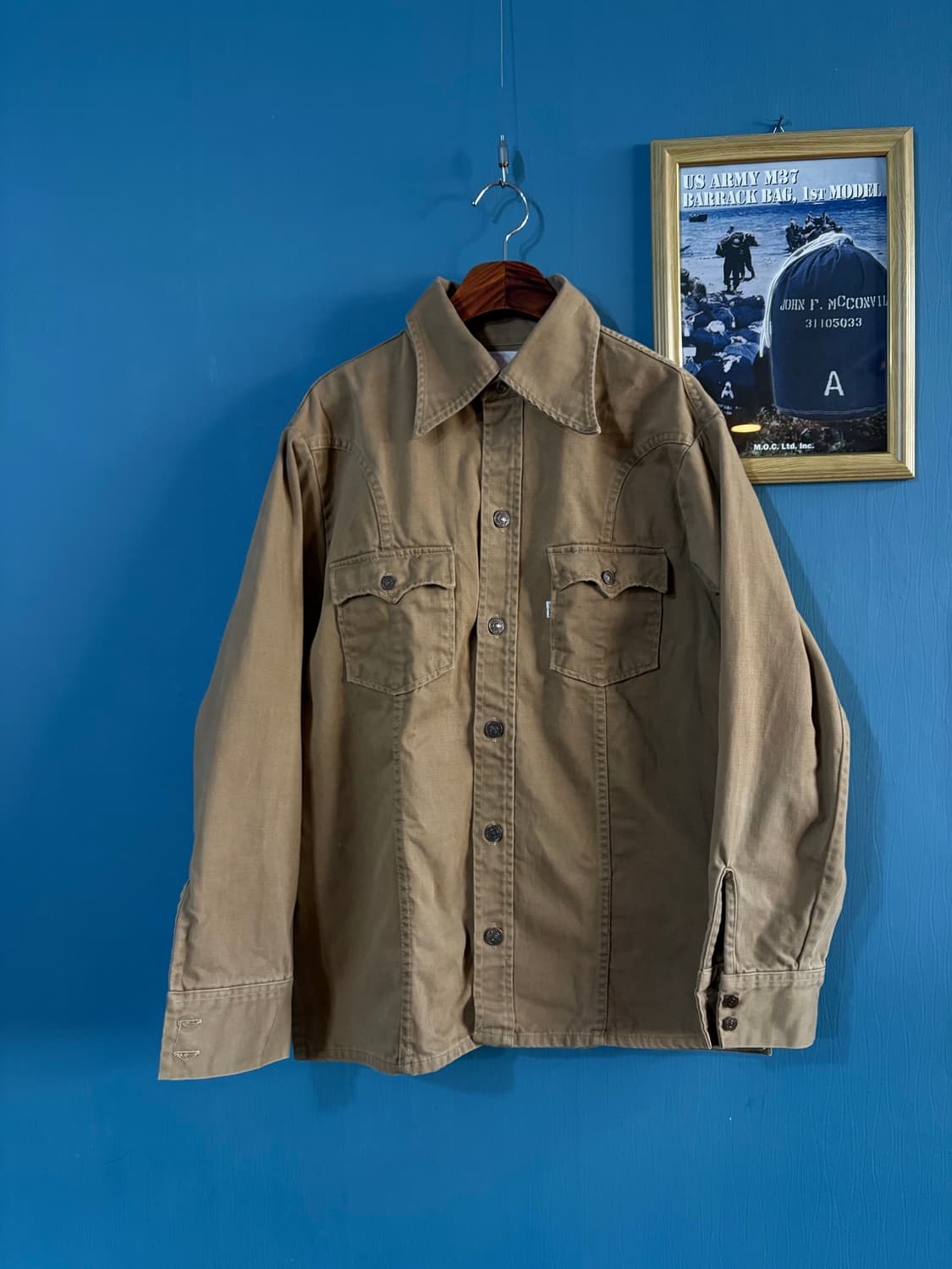 70’s USA Levis White tab  Moleskin JK 상품이미지1