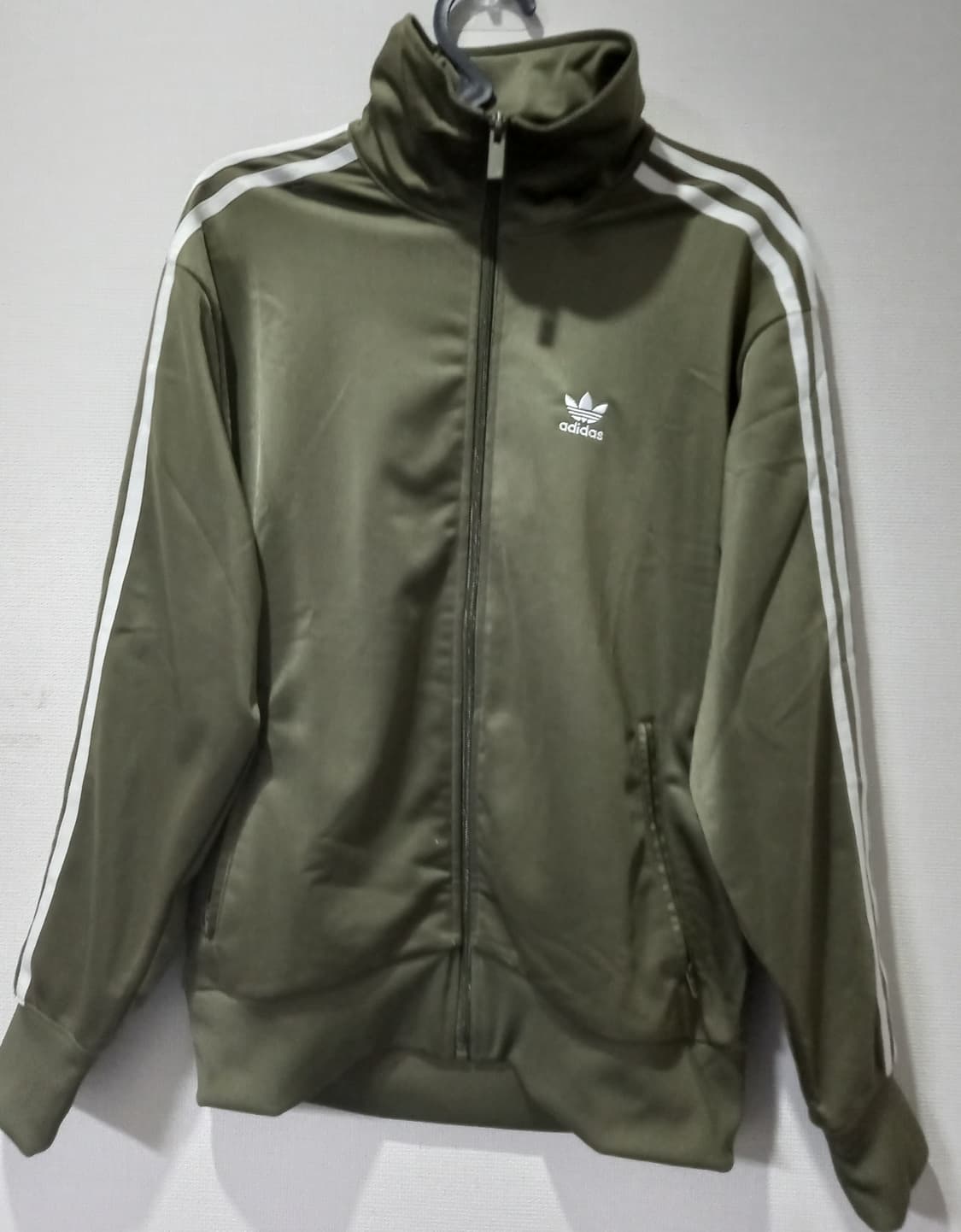 아디다스 파이어버드 카키 트랙탑 저지 져지집업 90/S 상품이미지1