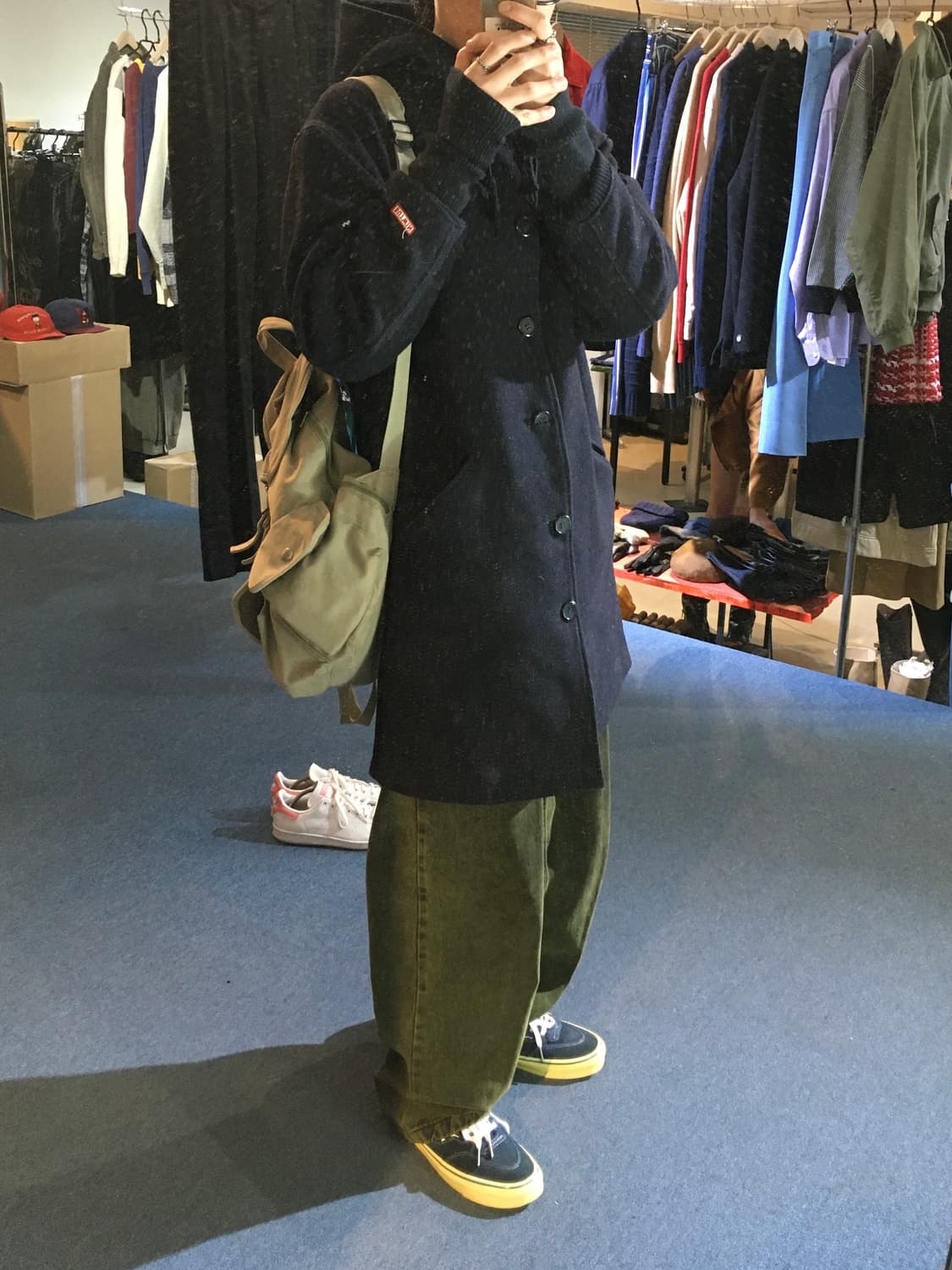 Butwin 70s 네이비 코트 상품이미지2