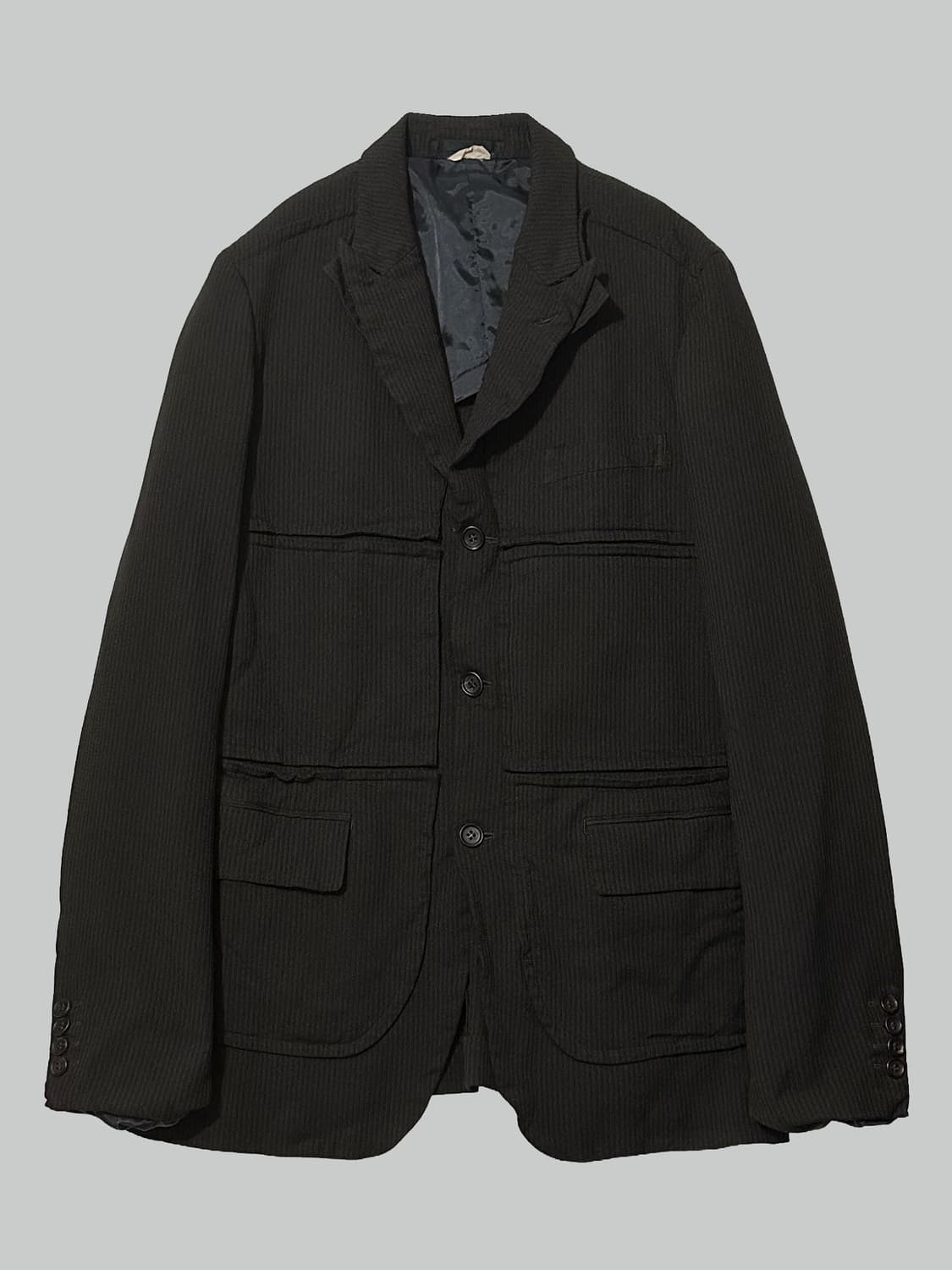 꼼데가르송 옴므 듀스 축융 폴리 더블 카라 블레이저 상품이미지2