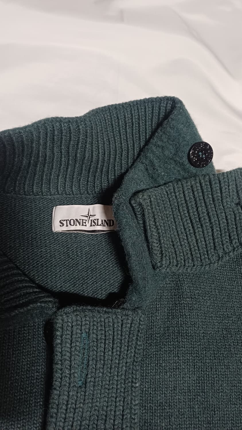 XL 스톤아일랜드 가디건 니트자켓 카키 램스울니트 상품이미지4