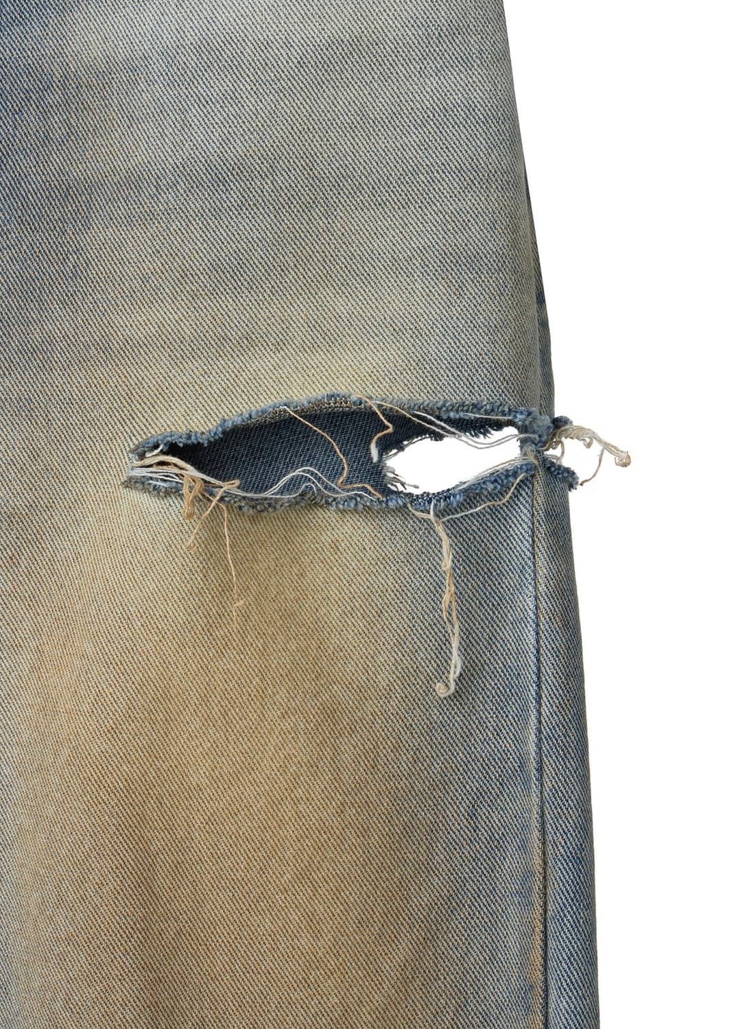 Deinet 다이닛 YELLOW BRUSH DENIM IN BLUE 상품이미지5