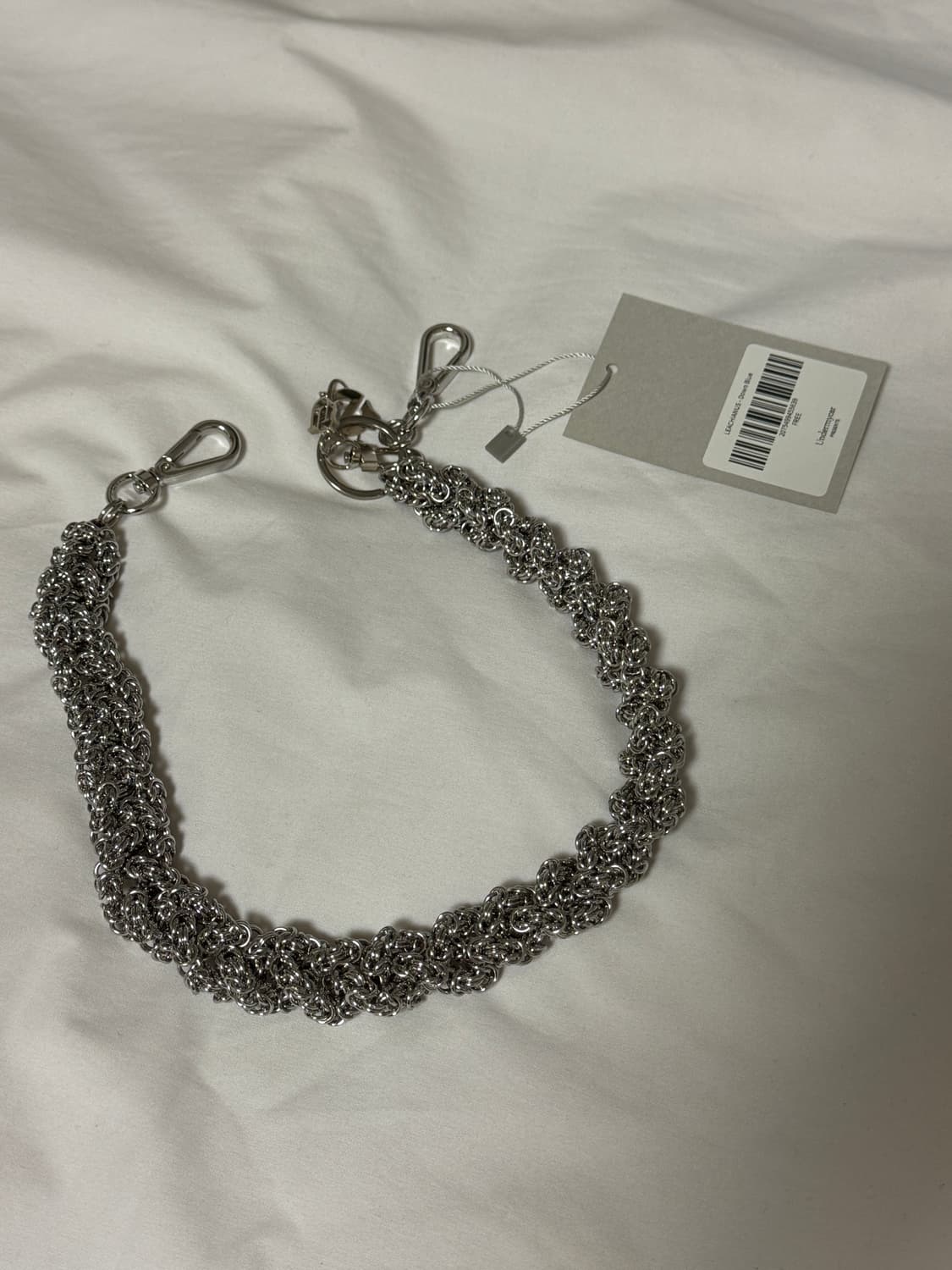 언더마이카 리키 멀티플 탱글스 더블 로고 키링 다운 블루 (OS) 상품이미지2