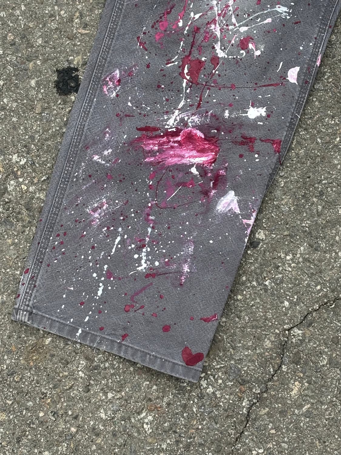 90s'커스텀 카하트 워크팬츠 회색 상품이미지7