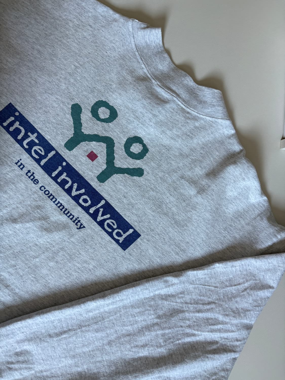 90s 인텔 롱슬리브 긴팔 xl intel vintage ls tee 상품이미지4
