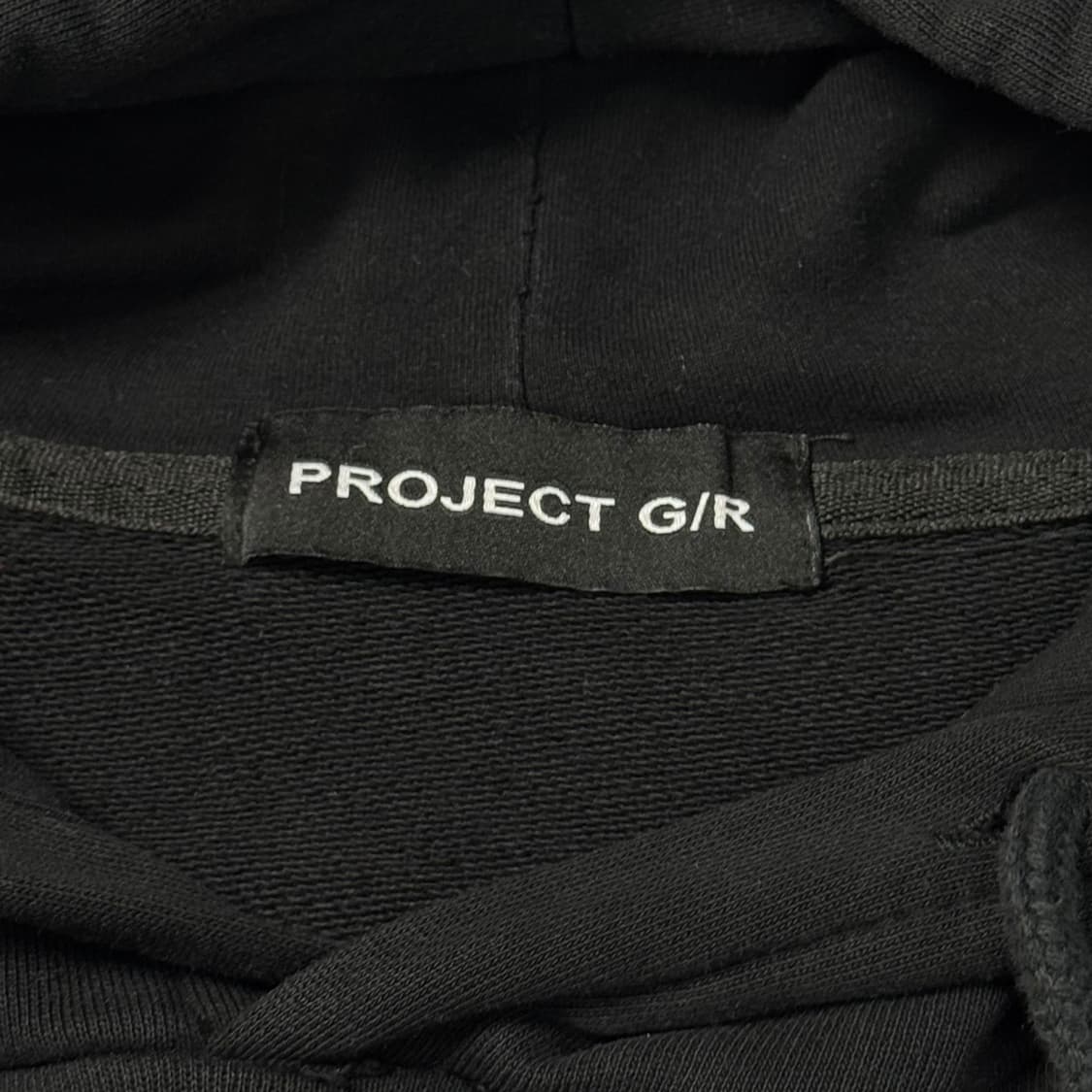 (OS) 프로젝트 G/R 마인드 슬로터 워시드 후드티 블랙 상품이미지5
