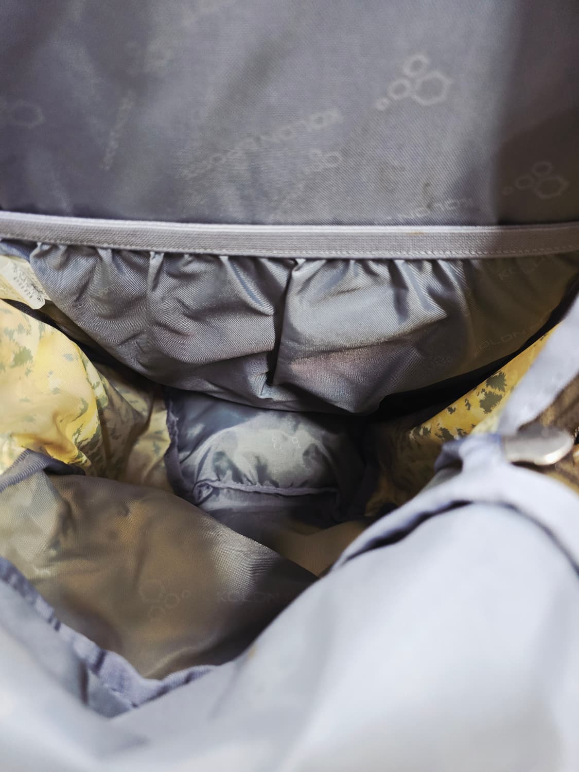 코오롱 베낭 안나 ANNA 17 백팩 옐로우 카모 상품이미지7