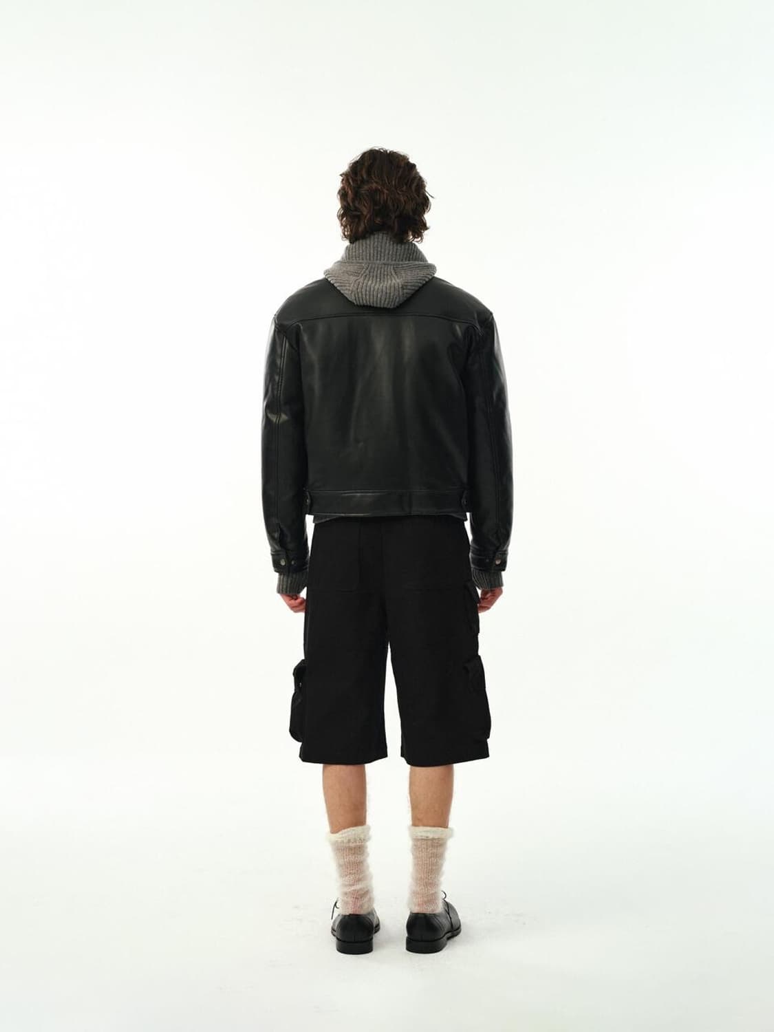 문선 비건레더 푸퍼자켓 2 L 사이즈 상품이미지3