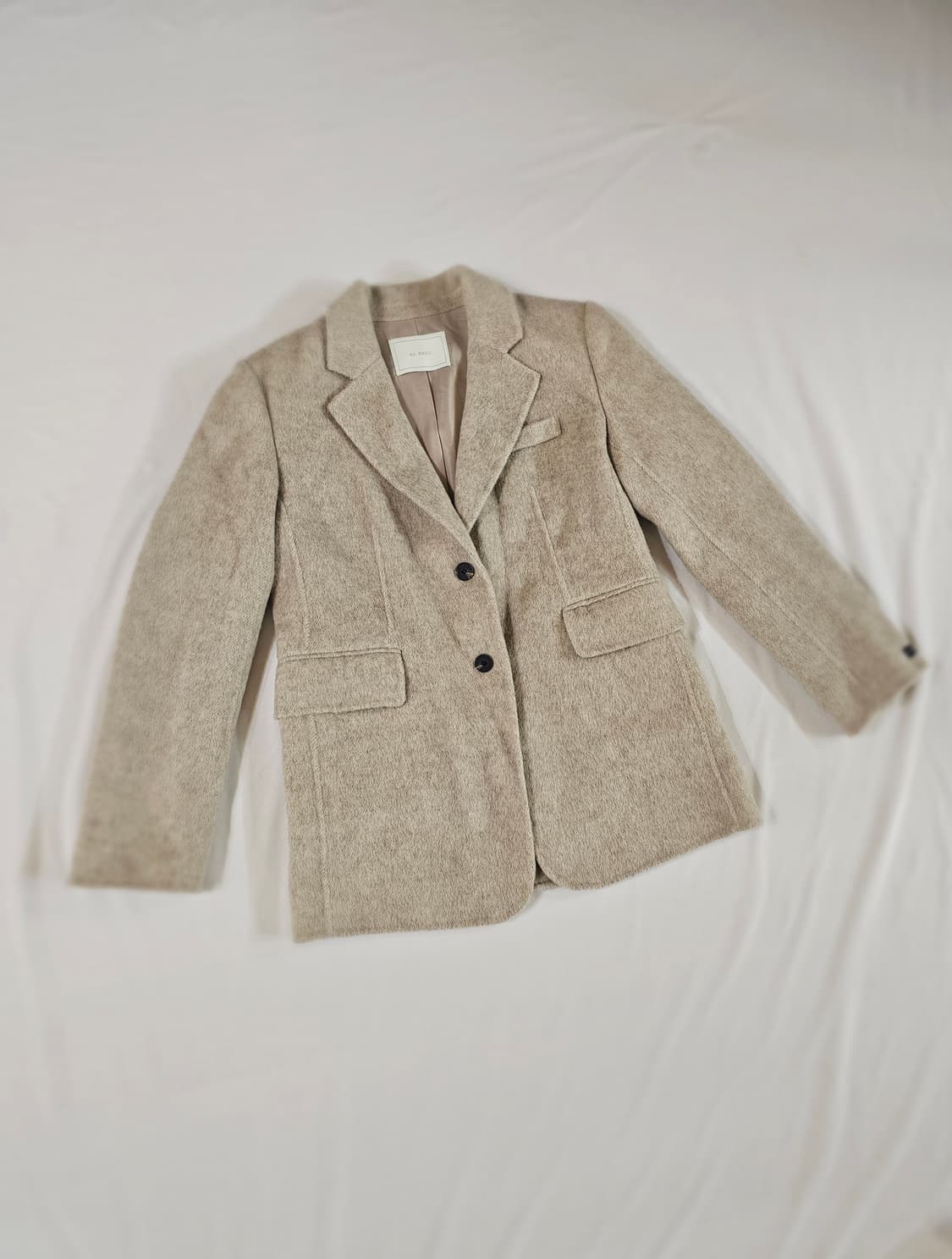 [sm] 리이 RE RHEE 앙고라 실크 핸드메이드 자켓 라이트 브라운 상품이미지3