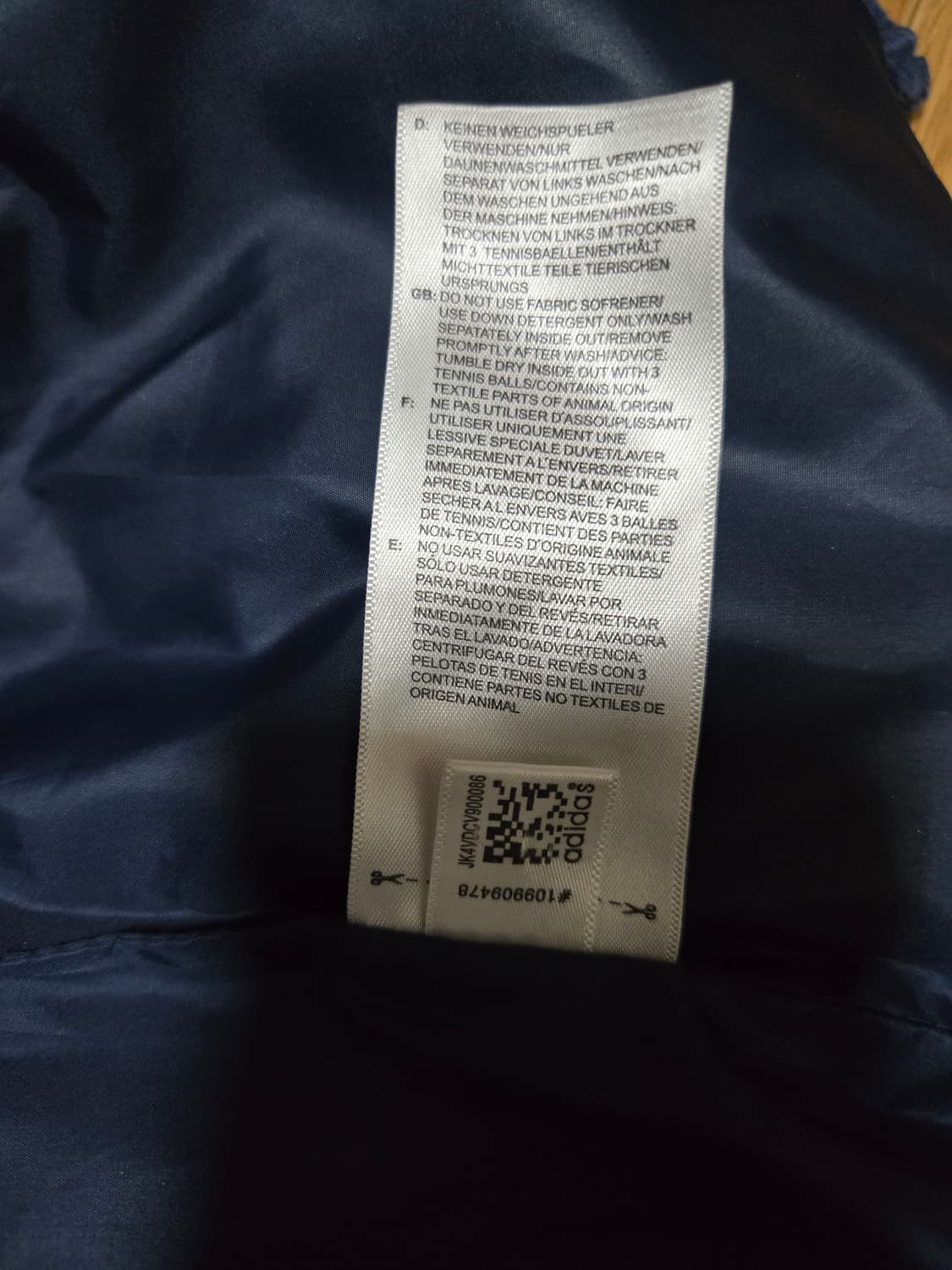 아디다스 덕다운 패치 네이비 패딩 상품이미지9