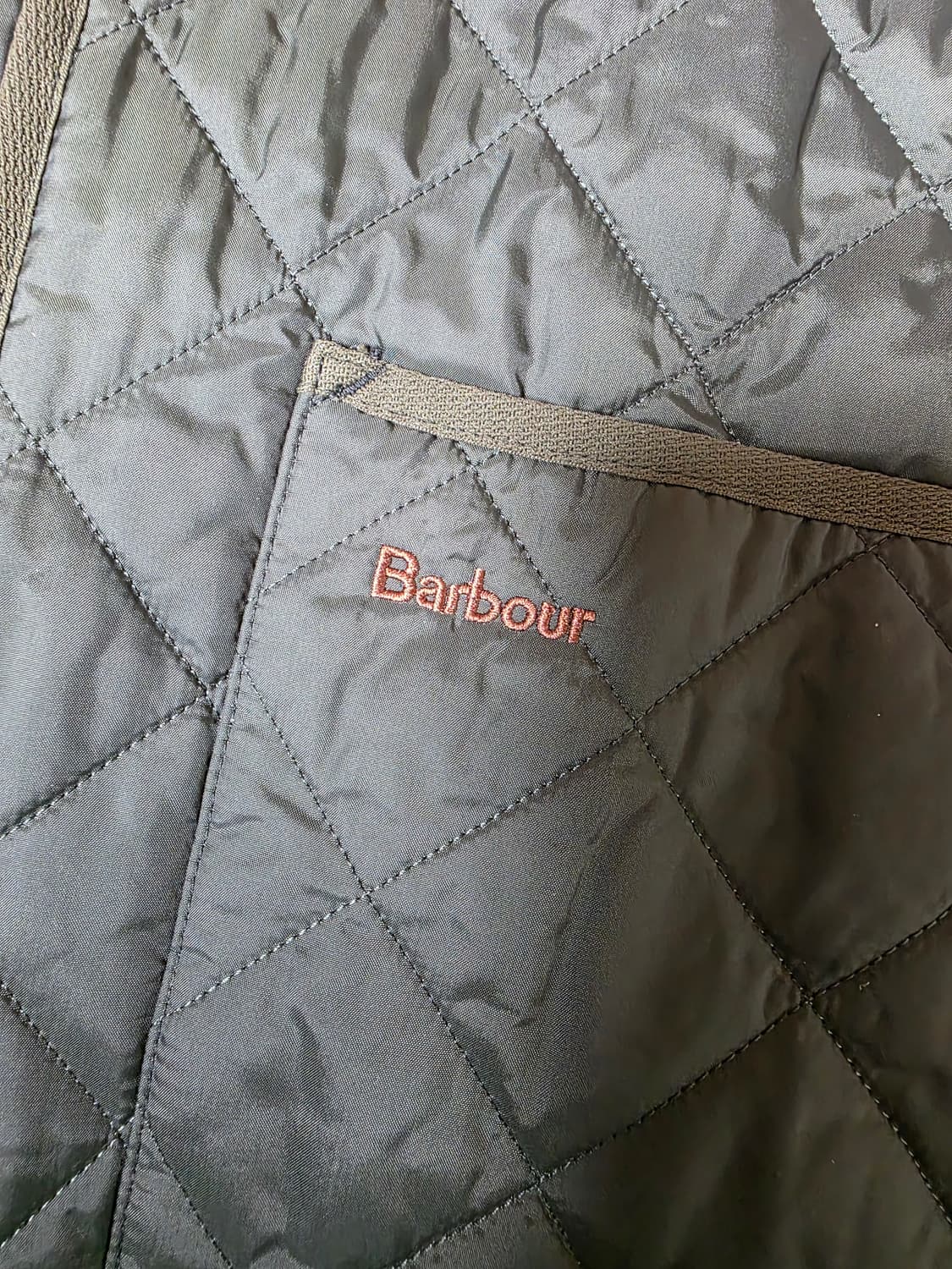 바버 퀼팅 베스트(웨이스트코트/집인라이너) 38 사이즈 상품이미지5