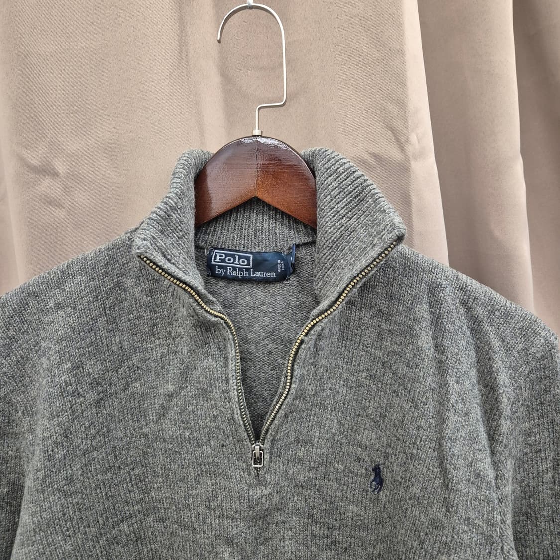 폴로 랄프로렌 램스울 하프넥 니트 L 상품이미지2