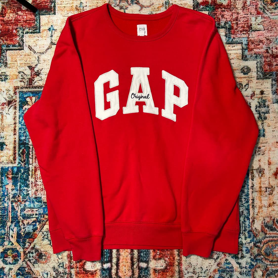 [XL] GAP 로고 맨투맨 레드 상품이미지1