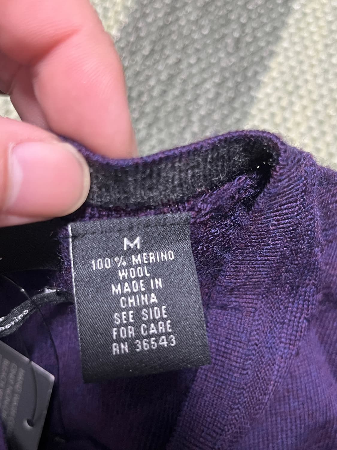 새상품 공용 캘빈클라인 메리노울 브이넥니트 M 상품이미지6