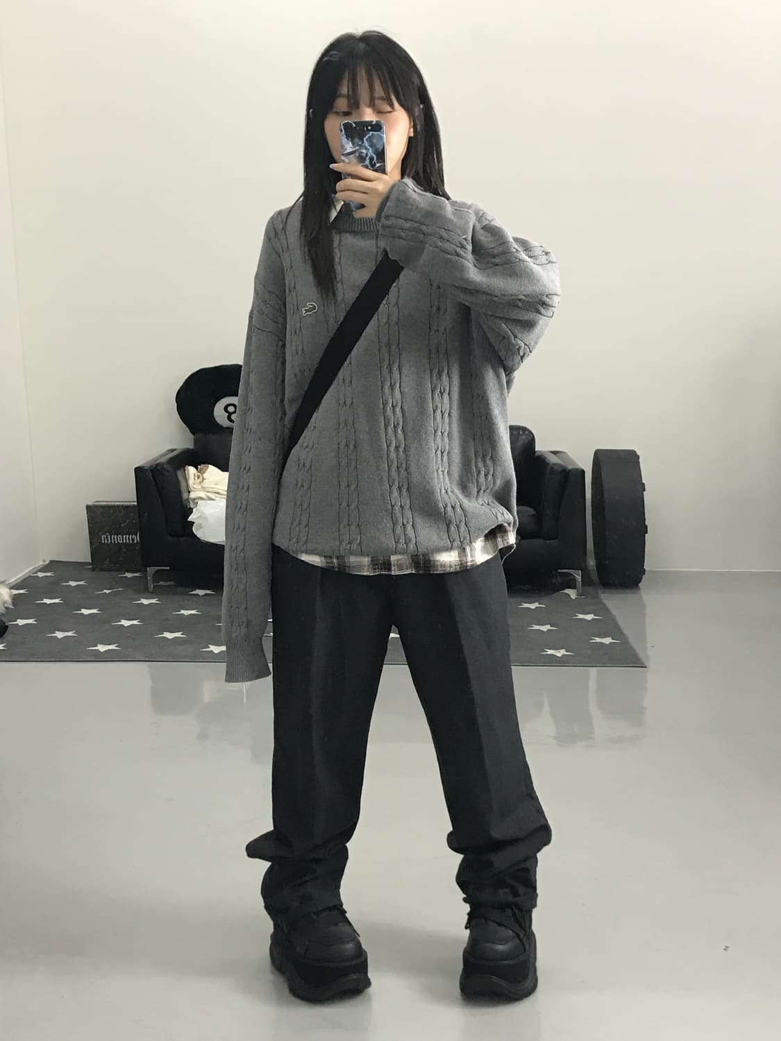  제이프레스 그레이 코튼 팬츠 상품이미지4