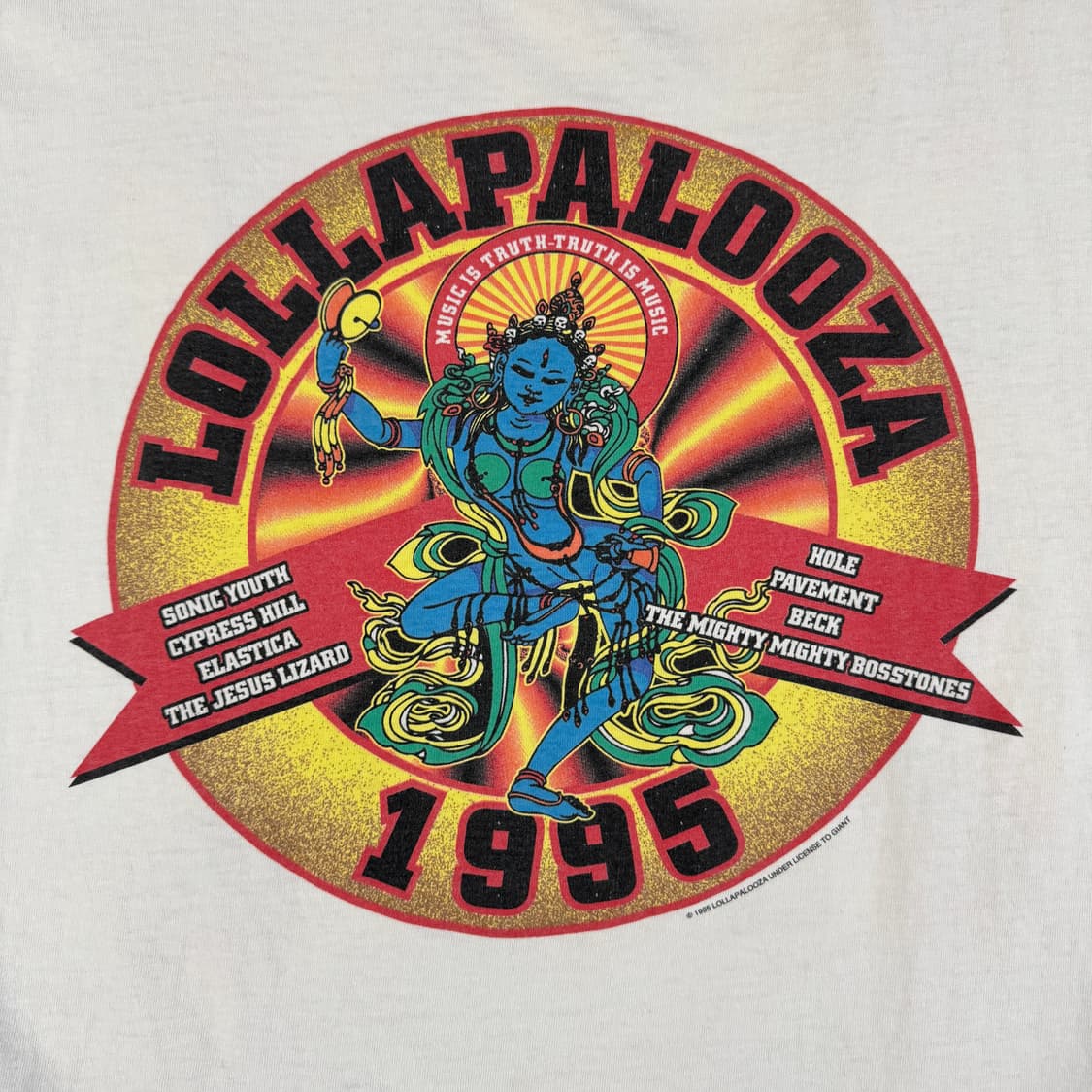 빈티지 90s Lollapalooza 롤라팔루자 페스티벌 시바신 티셔츠 상품이미지3