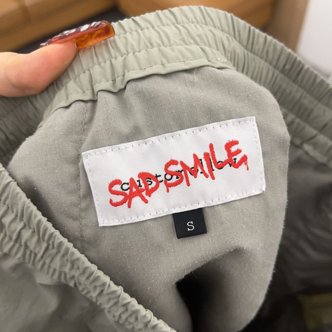 새드스마일 스트릿 밀리터리 연카키 카고팬츠 S C09566 상품이미지5