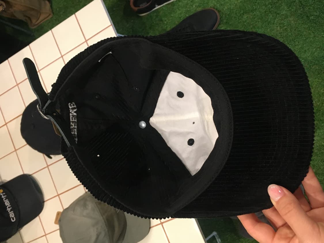 Supreme 슈프림 코듀로이 s코로 캡 블랙 상품이미지7