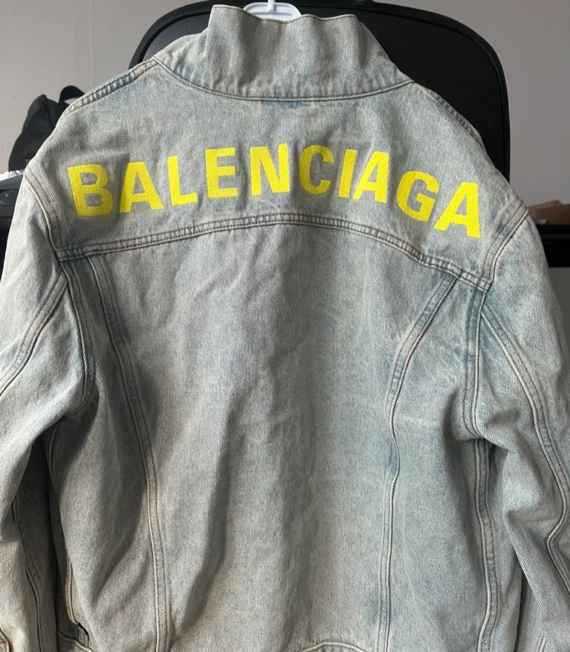 정품) 발레시아가 백로고 연청자켓  상품이미지2