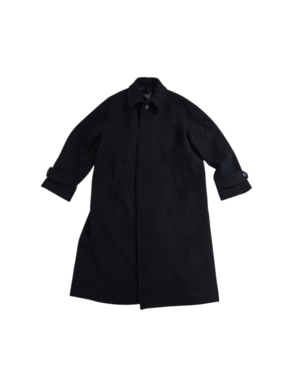 무신사스탠다드 캐시미어 블렌드 오버사이즈 발마칸 코트 블랙 L 상품이미지2