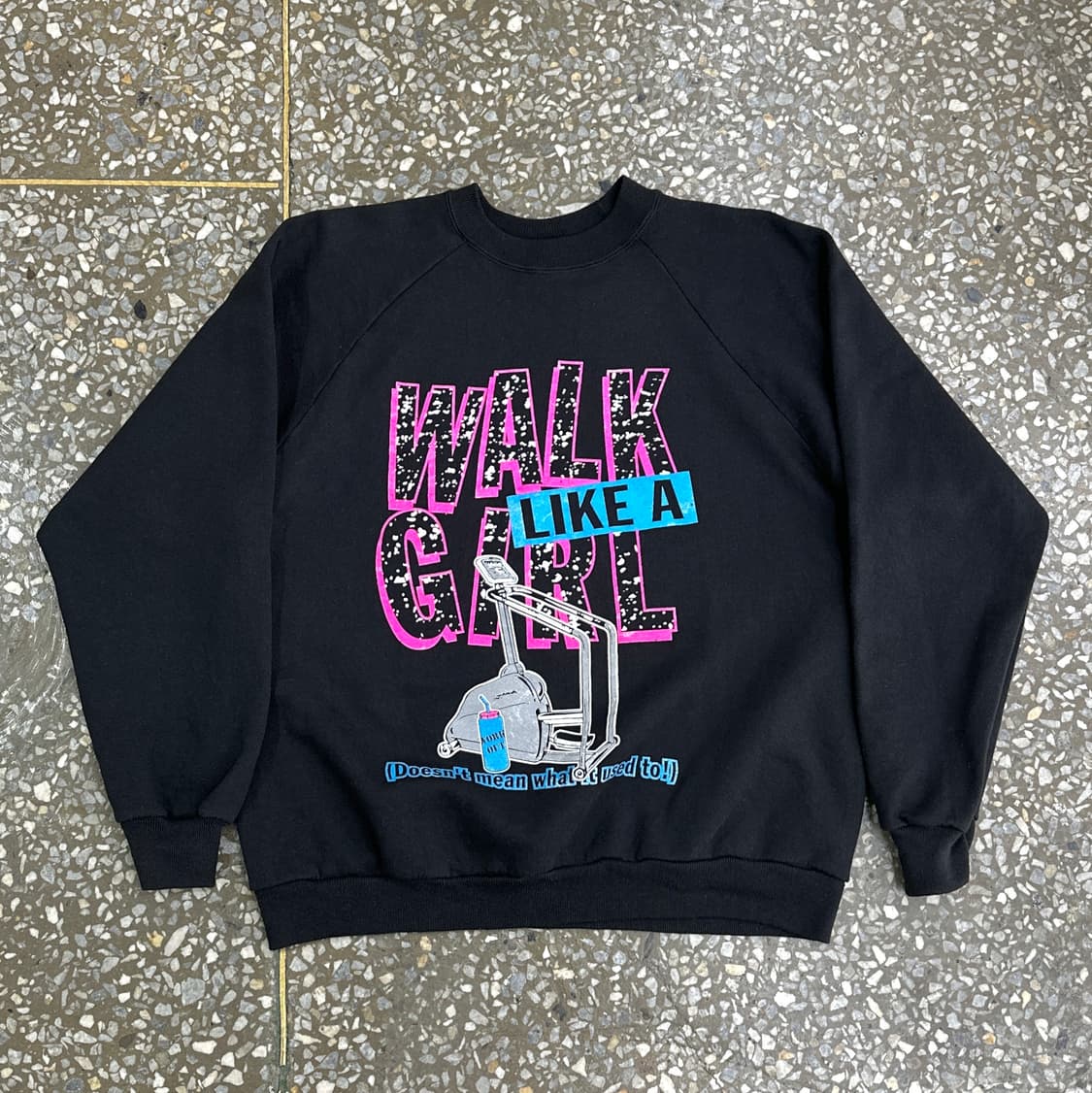 90s 헤인즈 워크 라이크 어 걸 스웻셔츠 XL 상품이미지1