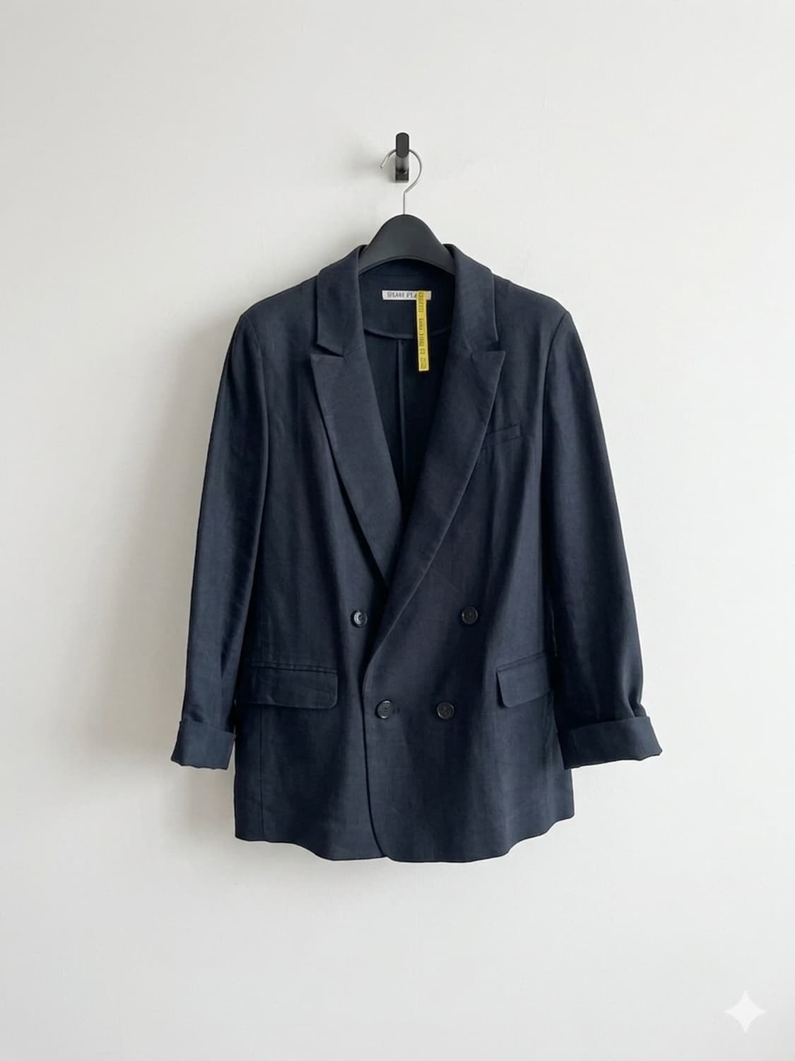 린넨 네이비 더블 자켓 🖤 상품이미지1