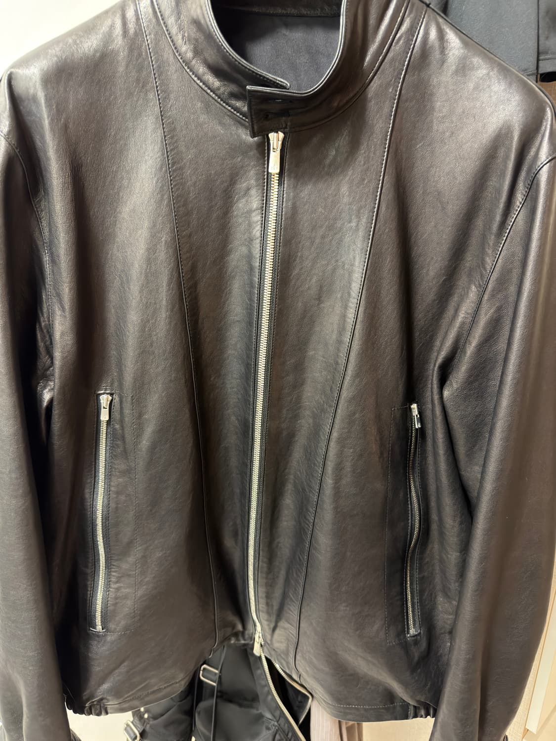 해칭룸 레더 자켓 상품이미지2