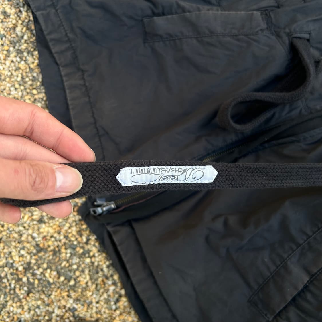 디젤(DISEL) 블랙 후드 바람막이 자켓 상품이미지5