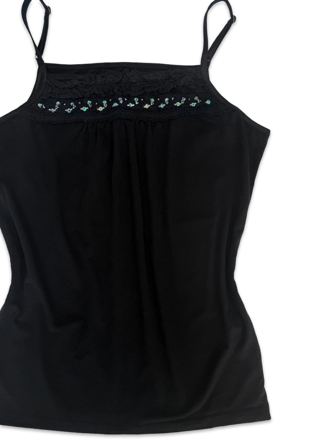 빈티지 블랙 프릴 슬리브리스 상품이미지2